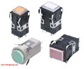 欧姆龙 正方形带灯按钮开关 A3PA-90G21-24ERO